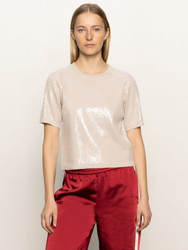 Sanctuary- Sparkle Sequin Sweater- Mother of Pearl