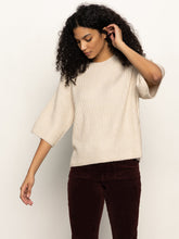 Load image into Gallery viewer, Sanctuary- Ribbed Sweater Tee- Mother of Pearl