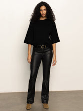Load image into Gallery viewer, Sanctuary- Ribbed Sweater Tee- Black