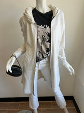 Load image into Gallery viewer, Color Me Cotton - Zip Front Long Hoodie - Ivory