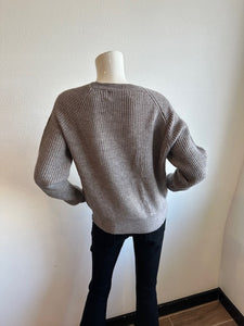 Pink Martini- Hempden Sweater- Grey