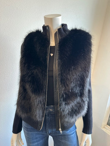 Melissa Nepton- Helios Sweater Jacket- Black