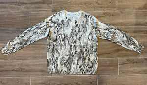 J. Society- Python Crew Sweater- Beige