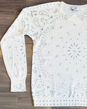 Load image into Gallery viewer, J Society - Foil Bandana Sweater - Vanilla