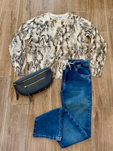 Load image into Gallery viewer, J. Society- Python Crew Sweater- Beige