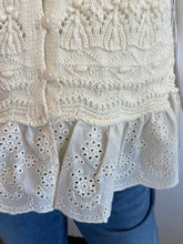 Load image into Gallery viewer, Six Fifty Margot Knitted Mix Media Top - Ivory