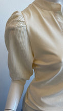 Load image into Gallery viewer, Six Fifty Marina Mixed Media Ribbed Top - Soft Sand