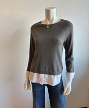 Load image into Gallery viewer, J. Society- Crew Neck Twofer- Gunmetal