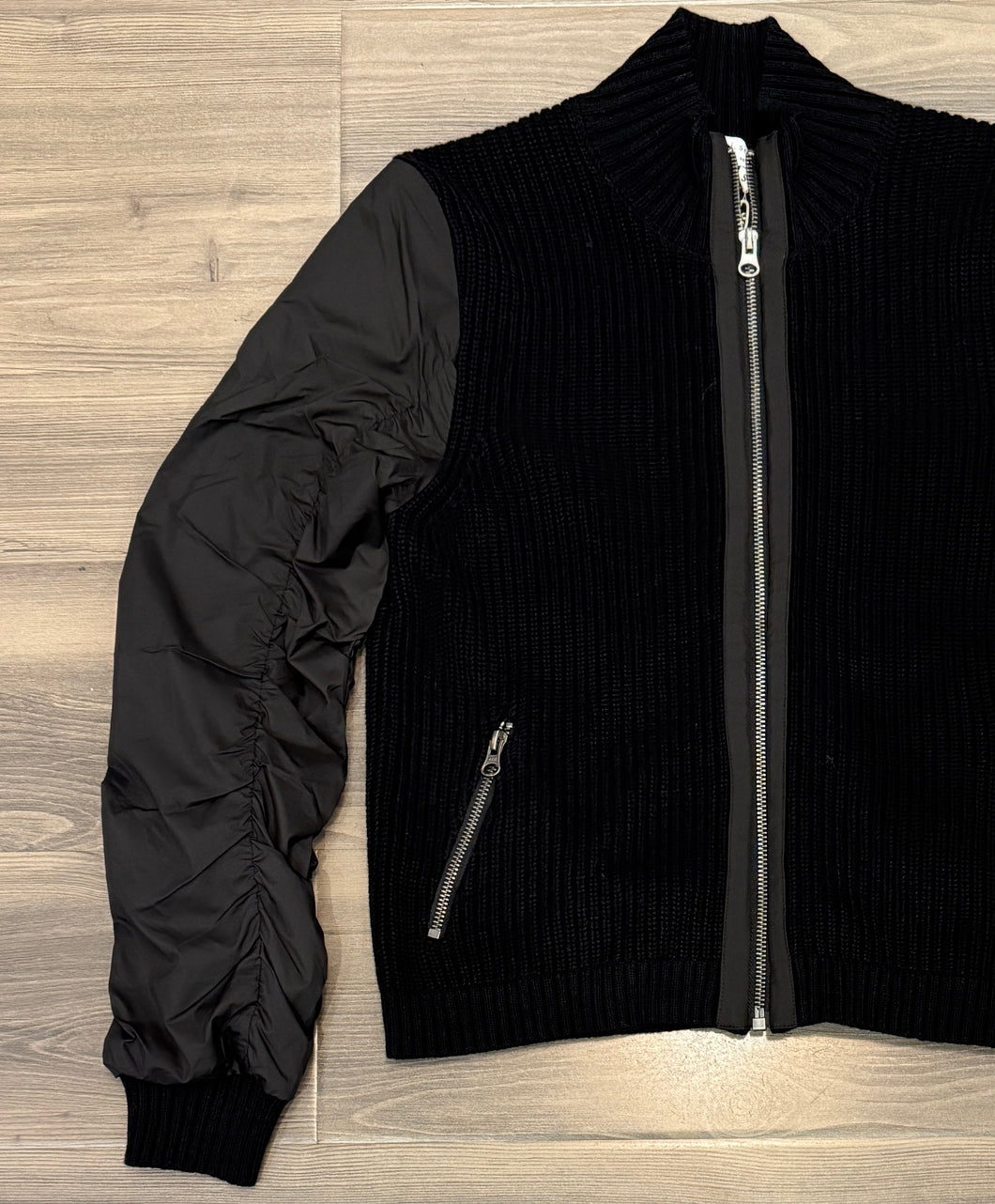 J Society - Nylon Ruched Cardie - Black