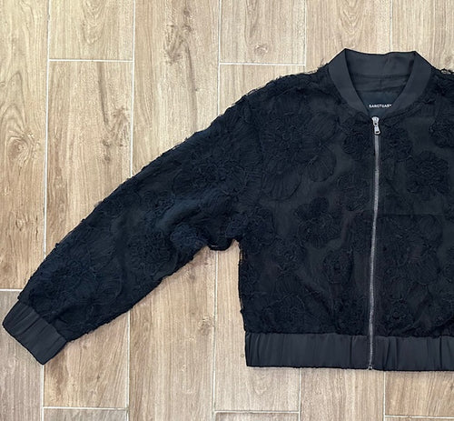 Sanctuary- Rosy Party Bomber- Black