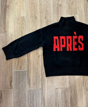 Load image into Gallery viewer, Sanctuary- Apres Mock Logo Sweater- Black/Mars Red