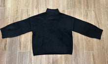 Load image into Gallery viewer, Sanctuary- Apres Mock Logo Sweater- Black/Mars Red