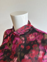 Load image into Gallery viewer, Sanctuary- L/S Mesh Mock Neck Top- Berry Glow