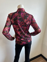 Load image into Gallery viewer, Sanctuary- L/S Mesh Mock Neck Top- Berry Glow