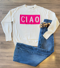 Load image into Gallery viewer, Pink Martini - Ciao Sweater - White