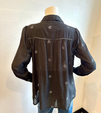 Load image into Gallery viewer, Maison Hotel- Amrit Blouse- Galaxy (Black)