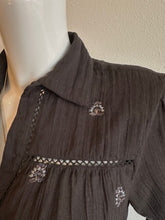 Load image into Gallery viewer, Maison Hotel- Amrit Blouse- Galaxy (Black)