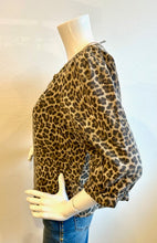 Load image into Gallery viewer, Melissa Nepton Marygold Top  - Beige Animal Print
