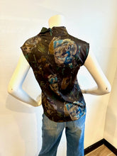 Load image into Gallery viewer, Lola &amp; Sophie- Winter Rose Funnel Neck Top- Chocolate