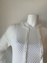 Load image into Gallery viewer, J Society - Open Stitch Hoodie - White