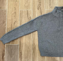 Load image into Gallery viewer, Stitches &amp; Stripes - Brinn Half Zip Sweater - Cinder