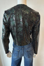 Load image into Gallery viewer, Lola &amp; Sophie- Sequined Shrug- Pine