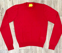 Load image into Gallery viewer, Wispr- Pointelle Heart Crew- Cochineal