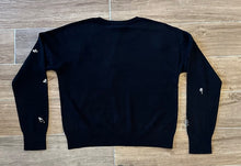 Load image into Gallery viewer, J. Society- Broach Crew Neck Sweater- Black