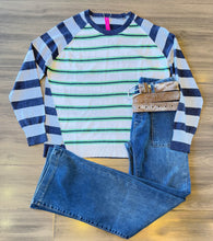 Load image into Gallery viewer, Zaket &amp; Plover - Denim Stripes - Denim