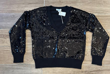 Load image into Gallery viewer, J. Society- Sequin VNeck Sweater- Black