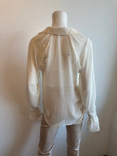 Load image into Gallery viewer, Lola &amp; Sophie - Hammered Chiffon Peasant Top - Beige