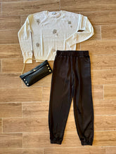 Load image into Gallery viewer, J. Society- Satin Jogger- Black