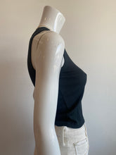 Load image into Gallery viewer, Mila - Ribbed Crop Tank Top - Charcoal