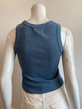 Load image into Gallery viewer, Mila - Ribbed Crop Tank Top - Sky