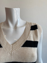 Load image into Gallery viewer, Sanctuary - Sweater Shell - Eco Natural Black Stripe