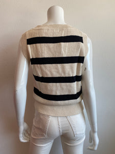 Sanctuary - Sweater Shell - Eco Natural Black Stripe