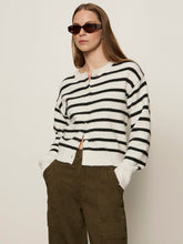 Load image into Gallery viewer, Sanctuary- Must-Have Cardi- Chalk/Black Stripe