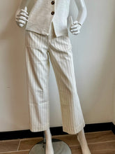 Load image into Gallery viewer, Sanctuary - The Marine Pant - Bleached White Pinstripe