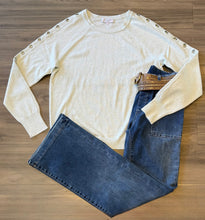 Load image into Gallery viewer, J Society - Grommet Sleeve Crew - Mist