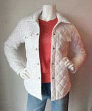 Load image into Gallery viewer, 209 West 38th - Puffer Shirt Jacket - White