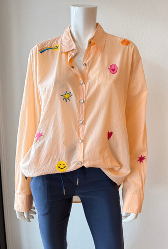 Romi Basha - Peony Shirt - Orange