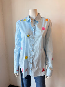 Romi Basha - Peony Shirt - Blue