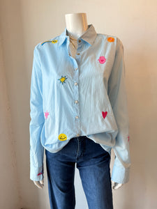 Romi Basha - Peony Shirt - Blue