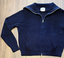 Load image into Gallery viewer, Stitches &amp; Stripes - Laurie Full Zip Sweater - Cadet (Navy)