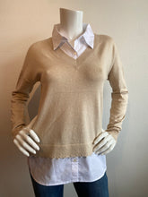 Load image into Gallery viewer, J Society - V-Neck W/ Distress Two- Fer - Wicker