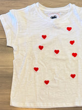 Load image into Gallery viewer, Just Madison - Madison Hearts Tee - White