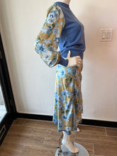 Load image into Gallery viewer, Current Air -  Midi Skirt - Olive/Blue