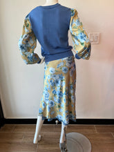 Load image into Gallery viewer, Current Air -  Midi Skirt - Olive/Blue