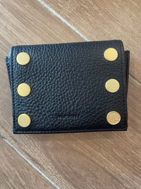 Hammitt Allen Wallet - Black Red Zipper Brushed Gold