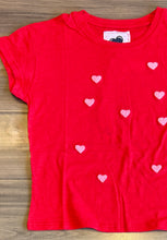 Load image into Gallery viewer, Just Madison - Madison Hearts Tee - Red